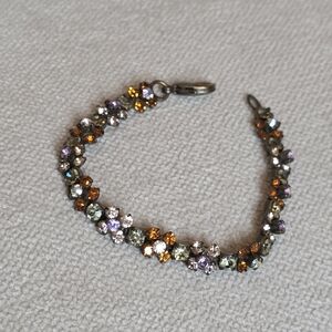Sorrelli Crystal Cluster Bracelet in Autumn Tones